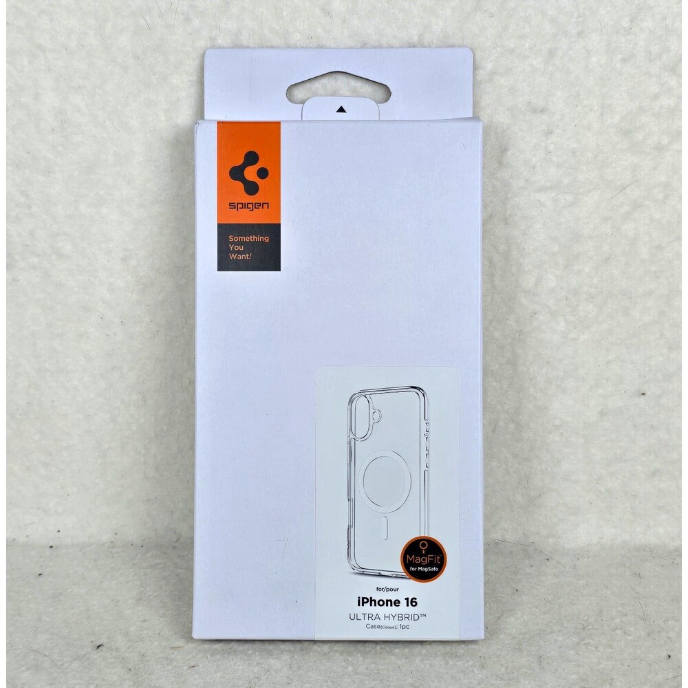 NIB Spigen Ultra Hybrid MagFit Clear Slim Hybrid Case Apple iPhone 16 ACS08205